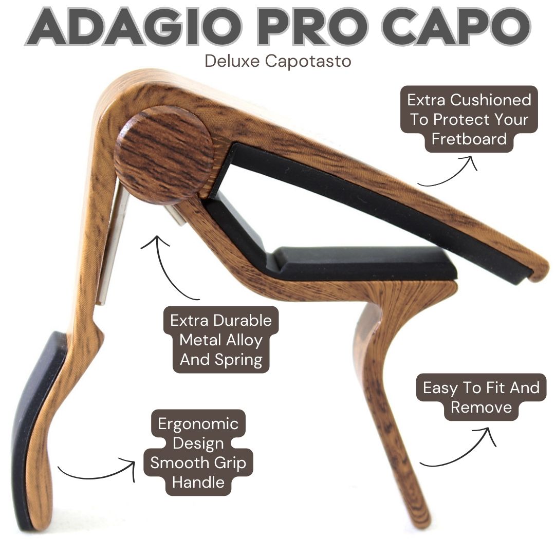 Close up of Adagio Pro Rosewood Capo